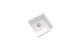 Ceki Gloss White Comite single bowl Inset or Undermounted kitchen sink Over Size 440x440x211mm Supplied with Chrome Basket Strainer Waste