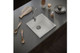 Ceki Gloss White Comite single bowl Inset or Undermounted kitchen sink Over Size 440x440x211mm Supplied with Chrome Basket Strainer Waste (645620)