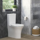 Holstone rimless toilet with soft close seat