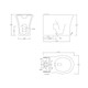 Holstone Back to Wall Rimless Close Coupled WC with Soft Closing Seat