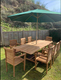 The Hampshire, Teak Garden Table And 8 Chairs Outdoor patio furniture
