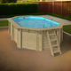 OKU Wooden pool assembly kit oval 4.86 x 3.36 x 1.2 m - 8.5 x 4.5m