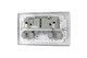 BG Nexus Metal 13 A Two Gang Double Pole Switched Socket NBS22g - 10 Units (216639) - Rear View