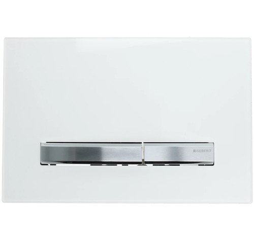 Geberit Sigma 50 Dual Flush White/ Brushed Chrome Plate (816000872OEG)