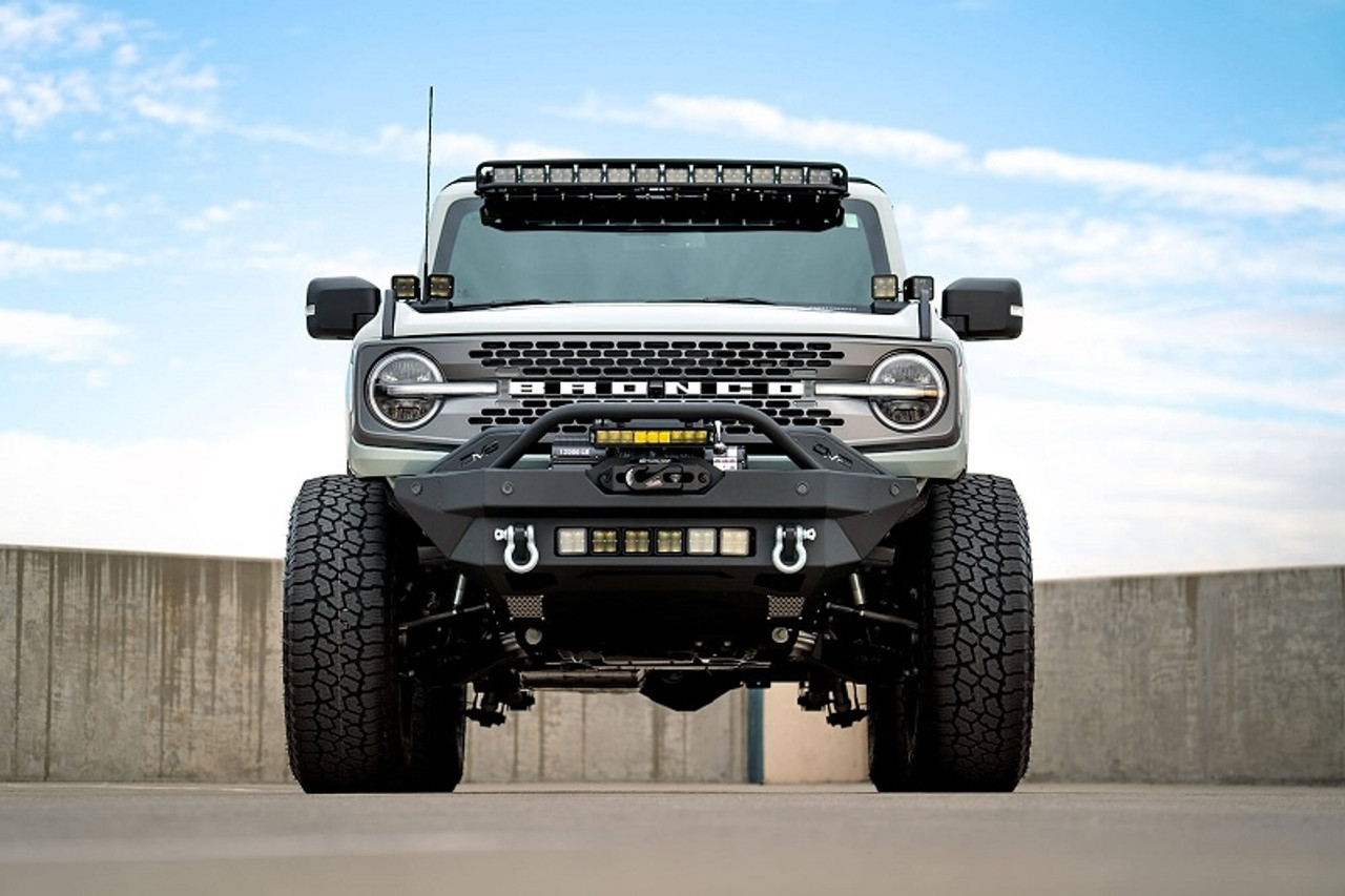 Ford Bronco FS-15 Series Winch Front Bumper by DV8 Offroad - FBBR-02