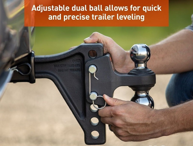 Ford Bronco / Bronco Sport Adjustable Trailer Hitch Ball Mount with