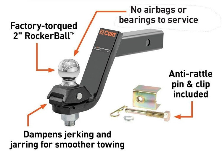 Ford Bronco / Bronco Sport RockerBall Cushion Hitch with 2" Ball by