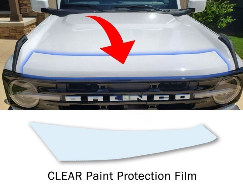 Vortex Ppf Ford Bronco 6G - Clear Hood Protetion Film PPF StoneGuard by Vortex - VS869