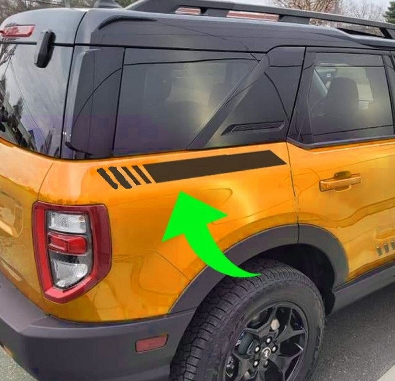 Ford Bronco Sport Quarter Panel Accents Stripes Graphics Decals V1 by