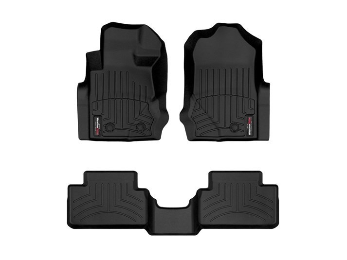 Ford Bronco Floor Mat Set 2021-2025 – All-Weather Thermoplastic Liners For 4-Door With Carpet, 4-Piece Black