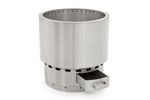 Ford Bronco Stainless Steel Fire Pit with Carry Bag by Rough Country