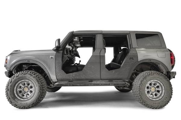 Ford Bronco Matte Black Powder Coat Trail Doors by Fab Fours