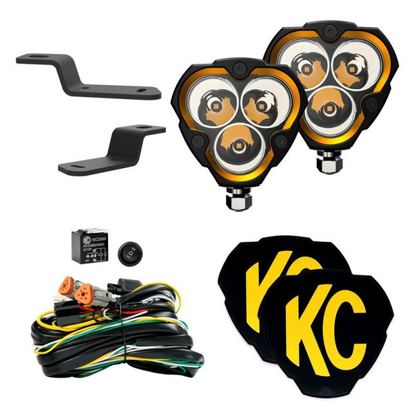 Ford Bronco Flex Era® 3 - 2-Light System - Ditch Light Kits by KC HiLiTES