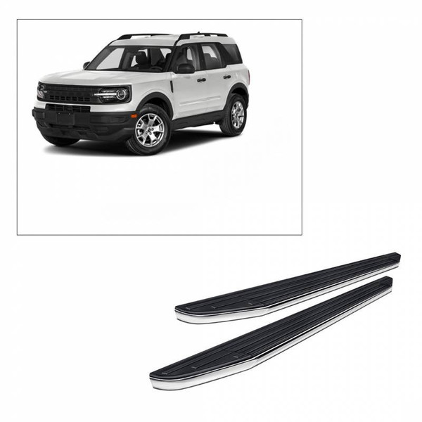 Ford Bronco Sport E | Premium Running Boards | Black by Black Horse