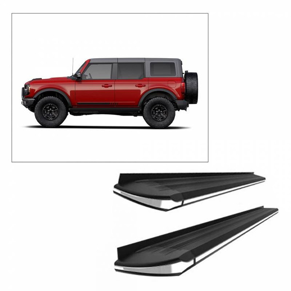 Ford Bronco E | Exceed Running Boards | Black by Black Horse