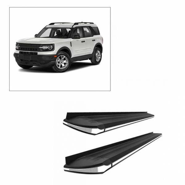 Ford Bronco Sport E | Exceed Running Boards | Black by Black Horse