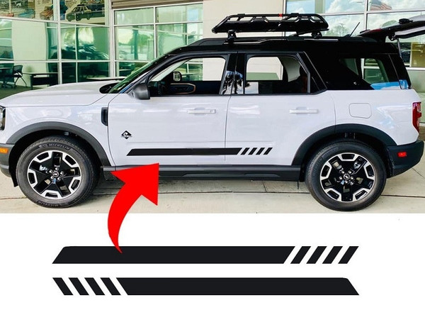 Ford Bronco Sport Door Body Bottom Stripe Graphic - V1 by Vortex