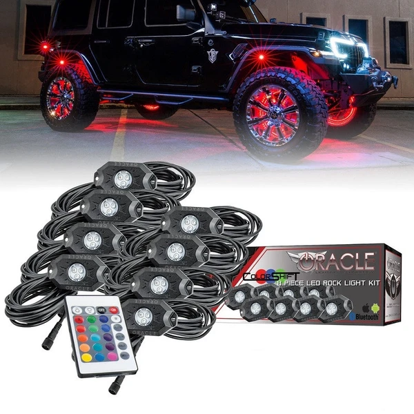 Ford Bronco / Bronco Sport Colorshift Underbody Wheel Well Rock Light Kit by Oracle Lighting