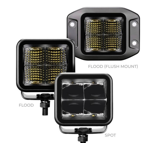 Ford Bronco / Bronco Sport Blackout Series - Cubeit 3x3 Cube LED Lights by Go Rhino