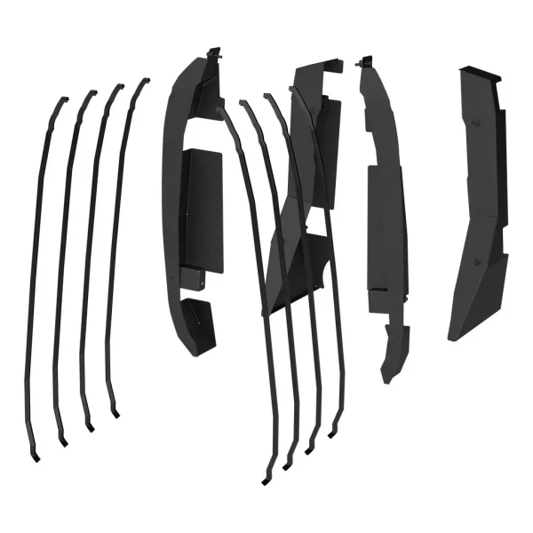 Ford Bronco 4 Door Door Hinge Covers for Aries Tube Doors by Aries Automotive