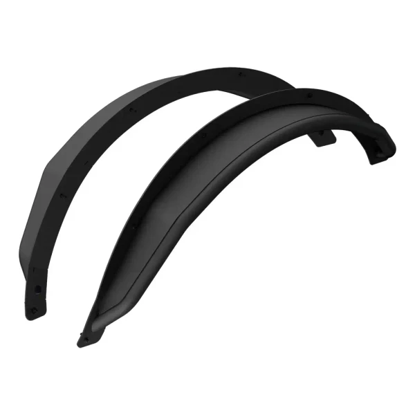 Ford Bronco 2 Door Smooth Black Aluminum Tubular-Style Rear Fender Flares by Aries Automotive