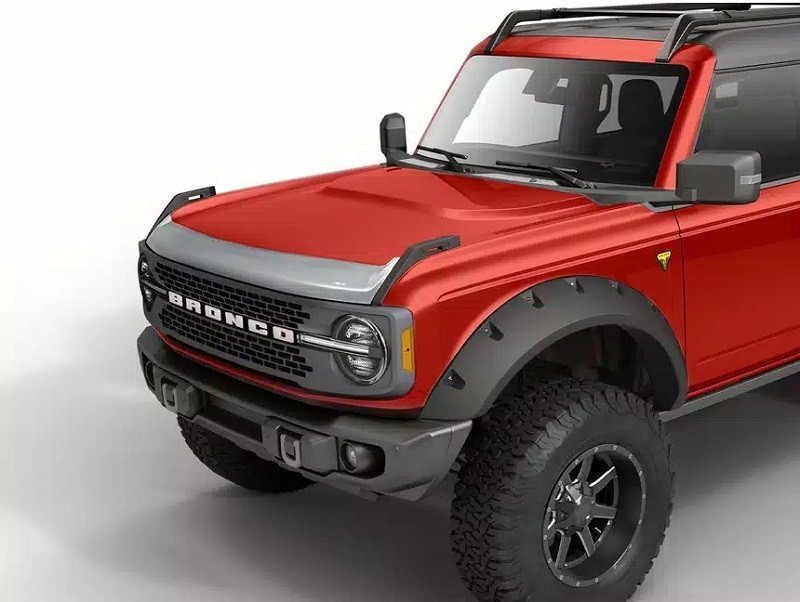 Ford Bronco Aeroskin® Chrome Bug Shield by AVS - 622183