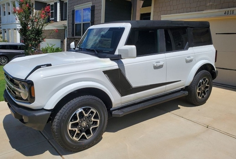 Ford Bronco Side Body Vinyl Graphics for 6G - V9 by Vortex - VS1082