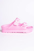 Pink Platform Foam Sandals