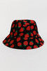 Black Strawberry Bucket Hat