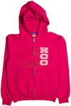 Pink Full Zip Hoodie 9242