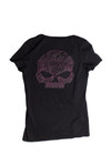 Vintage Harley Davidson Skull Cut Out Womens T-Shirt (2000s) 702