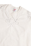 White Lace Sweatshirt 9281