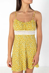 Sunflower Crochet Trim Dress
