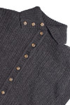 Dark Gray Fisherman Sweater 1111