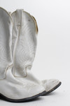 Vintage White Cowboy Boot Sz. 7.5 1312