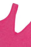 Magenta Mineral Wash Ribbed Tank