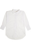 Oversized White Long Sleeve Button Up Shirt