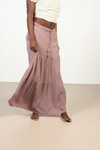 Woodrose Tassel Drawstring Maxi Skirt