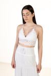 White Lace V Bralette