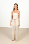 Sand Gauze Wide Leg Jumpsuit