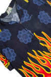 Flames Tropicalia Y2K Shirt 86