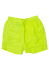 Neon Yellow Nylon Short