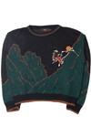 Vintage Rock Climbing Mountaineering 80s Sweater