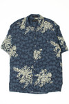 Vintage Palm Tree And Floral Hawaiian Shirt 2301