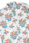 Hibiscus And Bird Print Hawaiian Shirt 2311