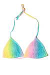 Smocked Rainbow String Bikini Top