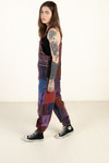 Violet Patchwork Overalls