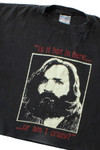 Vintage Charles Manson Cropped T-Shirt (1990s)