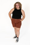 Extended Sizes Brown Carpenter Shorts