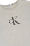 Vintage Distressed Calvin Klein Logo Single Stitch T-Shirt (1990s)